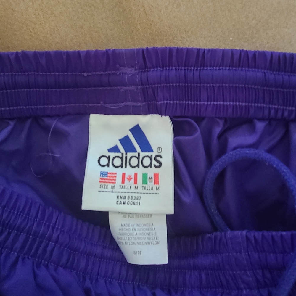 Adidas nylon track pants